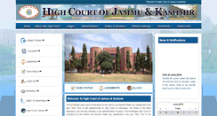 Desktop Screenshot of jkhighcourt.nic.in