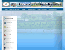 Tablet Screenshot of jkhighcourt.nic.in